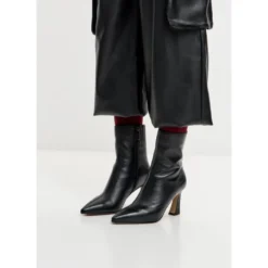Sculpted Sleek-Heel Ankelstøvle