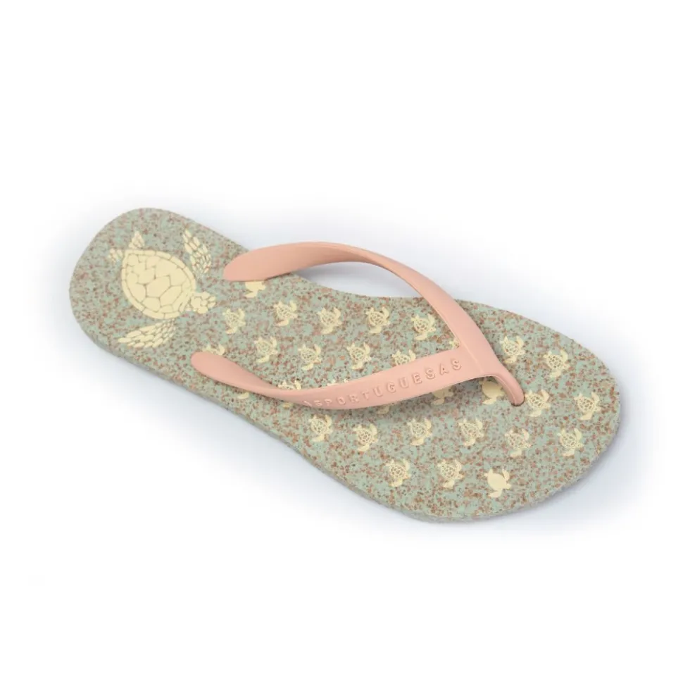 Skildpaddesandaler Pink/Mint Stilfuldt Model