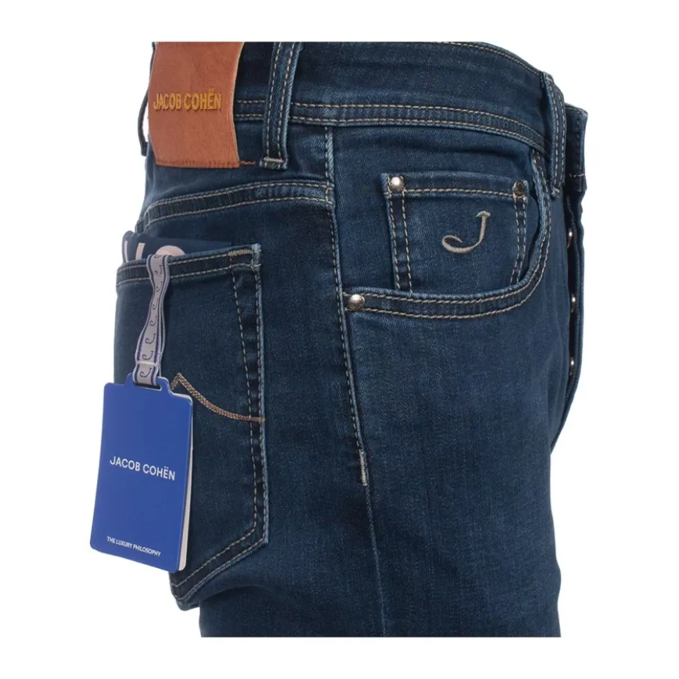 Slim Fit Bard Jeans med broderet logo