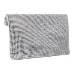 Sølv Clutch med Rhinestones