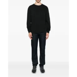 Sort Crew Neck Sweater Bomuld
