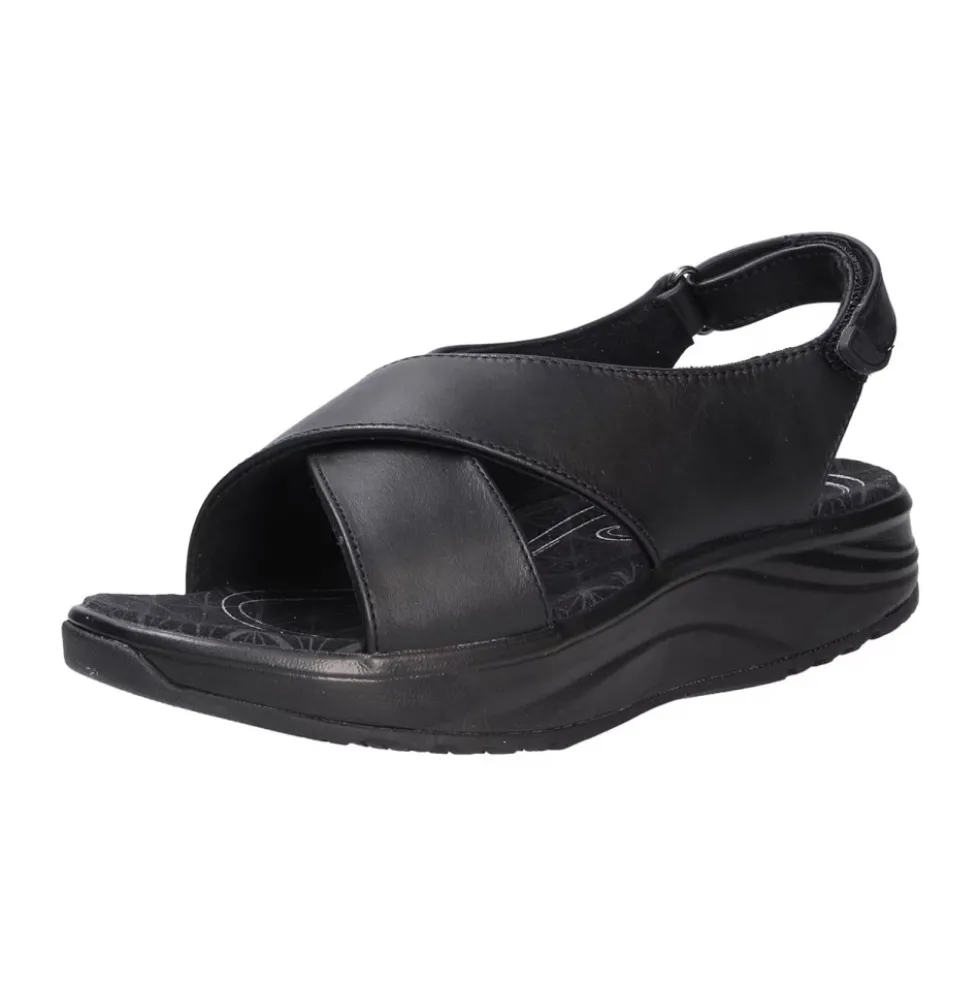 Sorte Lissabon Sandaler Behagelige Gåsko