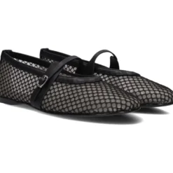 Sorte Mesh Ballerina Sko