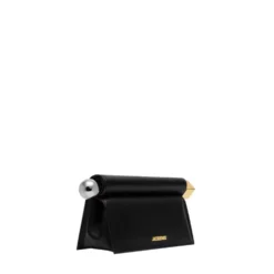 Sort Lam Crossbody Taske