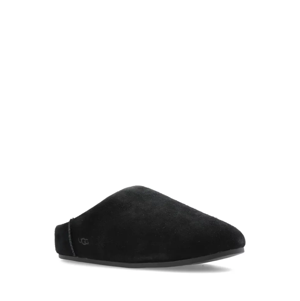 Sort Ruskind Fåruld Slip-On Sko