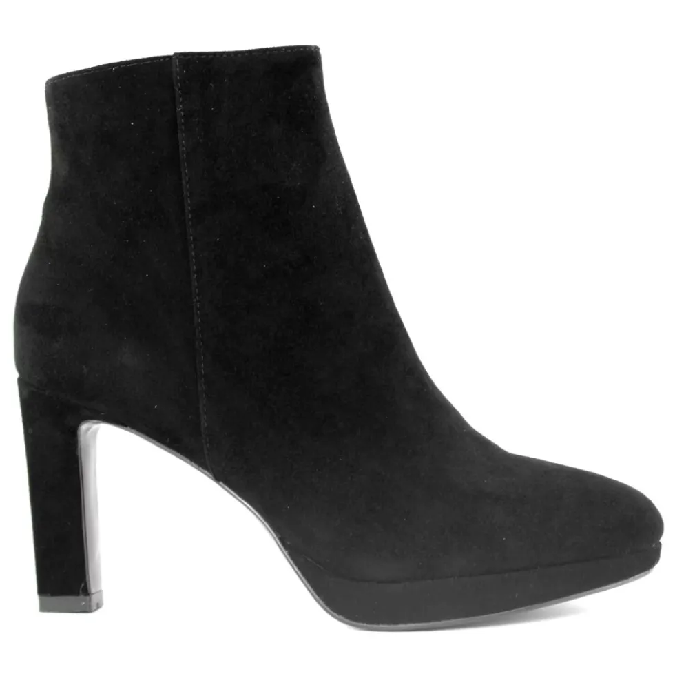 Sort Suede Ankelstøvle