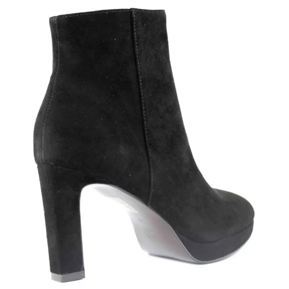 Sort Suede Ankelstøvle