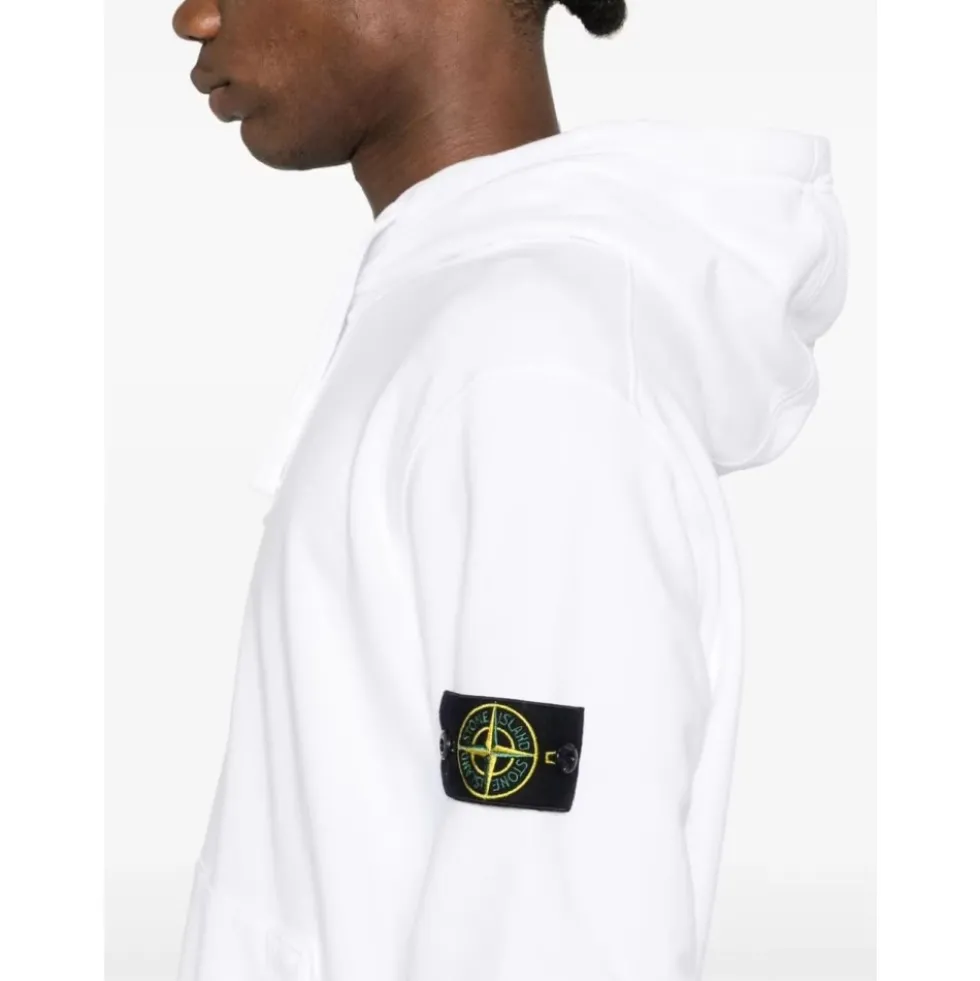 Stilfuld hvid sweatshirt til mænd