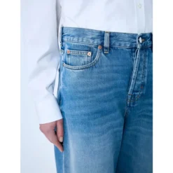 Straight-leg Denim Jeans