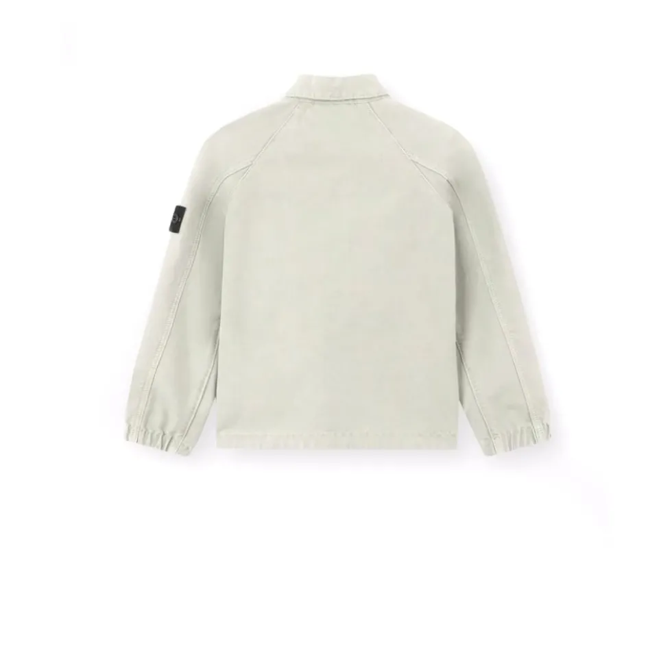 Stretch Cotton Canvas Coach Jacket