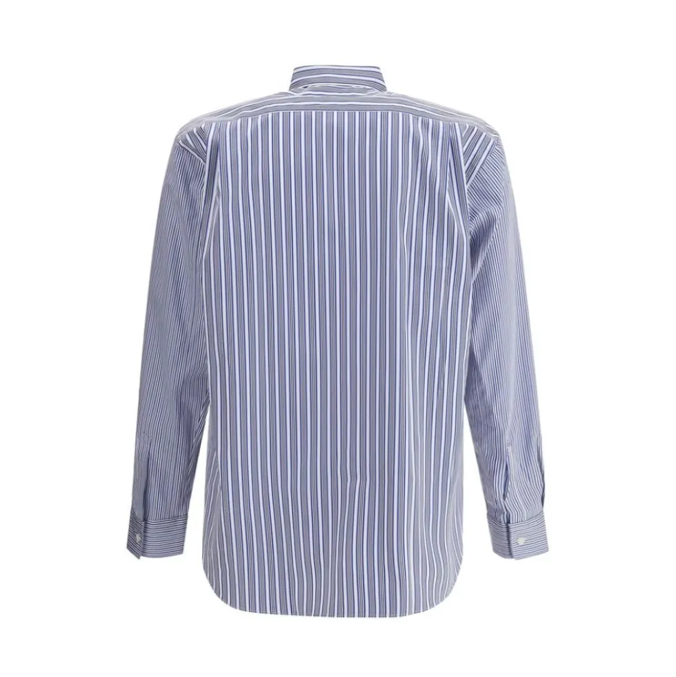 Stribet Bomuldsskjorte Elegant Stil