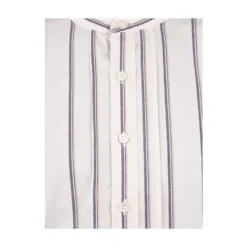 Stribet Creme Chemise