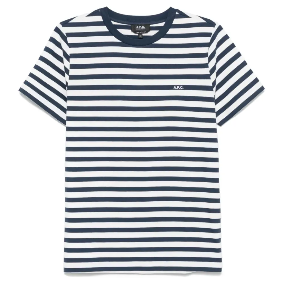 Stribet Navy T-shirt