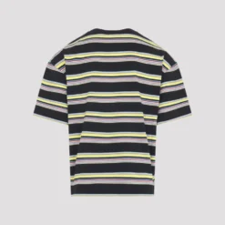 Stribet T-shirt i bomuld