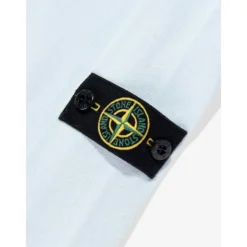 Strikket langærmet poloshirt