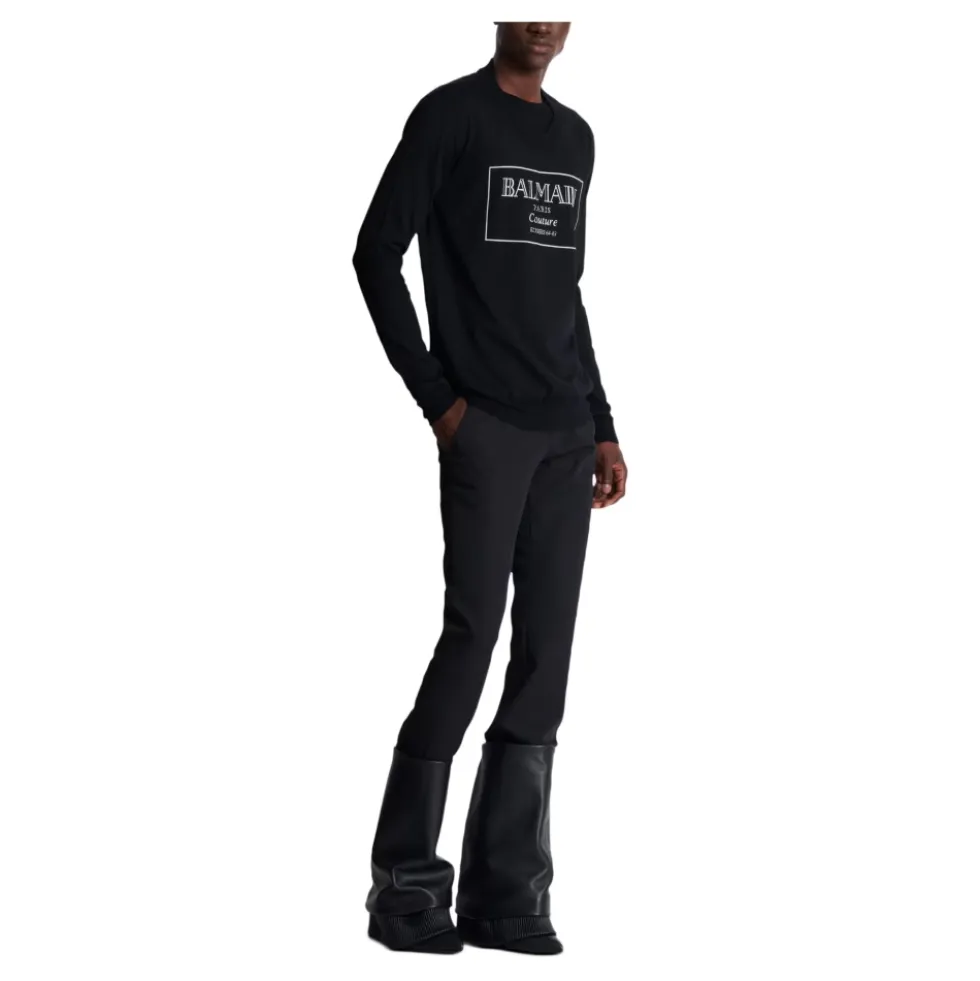 Striktrøje med Couture Label
