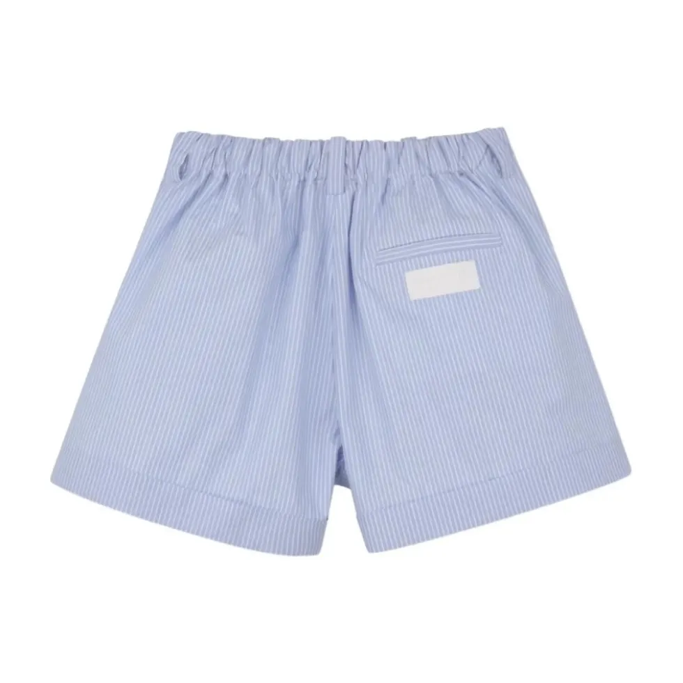 Striped Shirt and Shorts Set