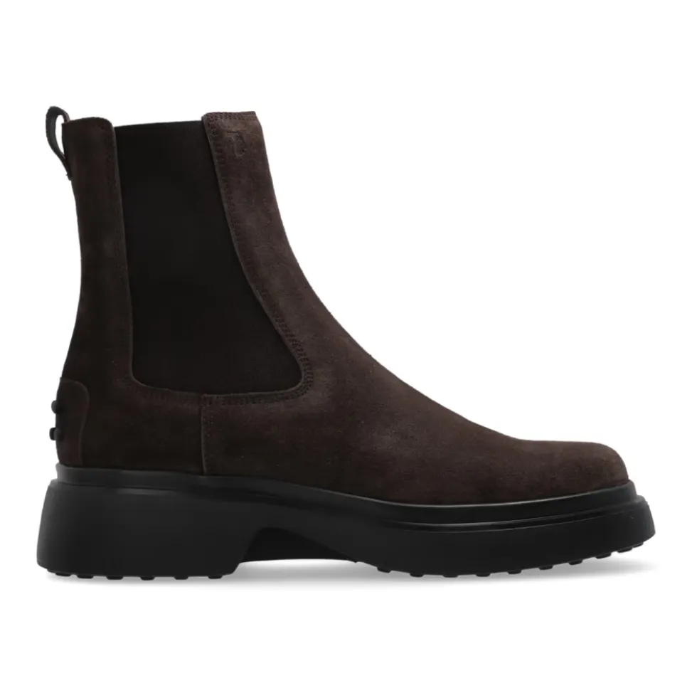 Suede Chelsea støvler