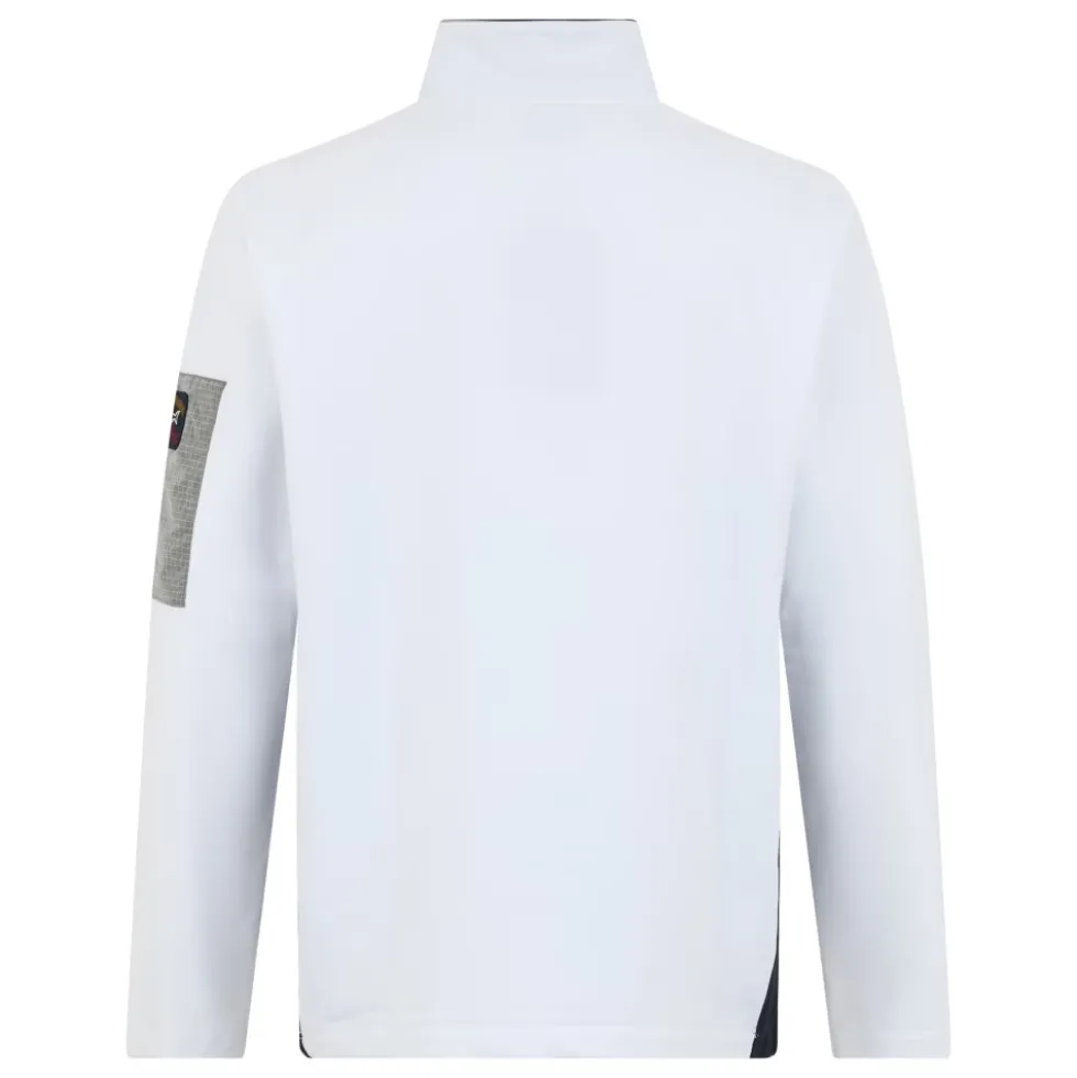 Sweatshirt med høj krave og lynlås