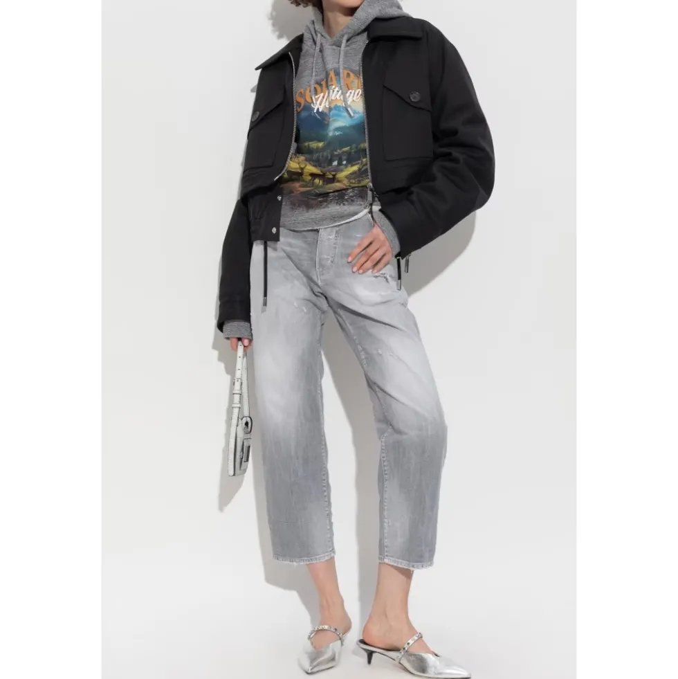 Sweatshirt med print