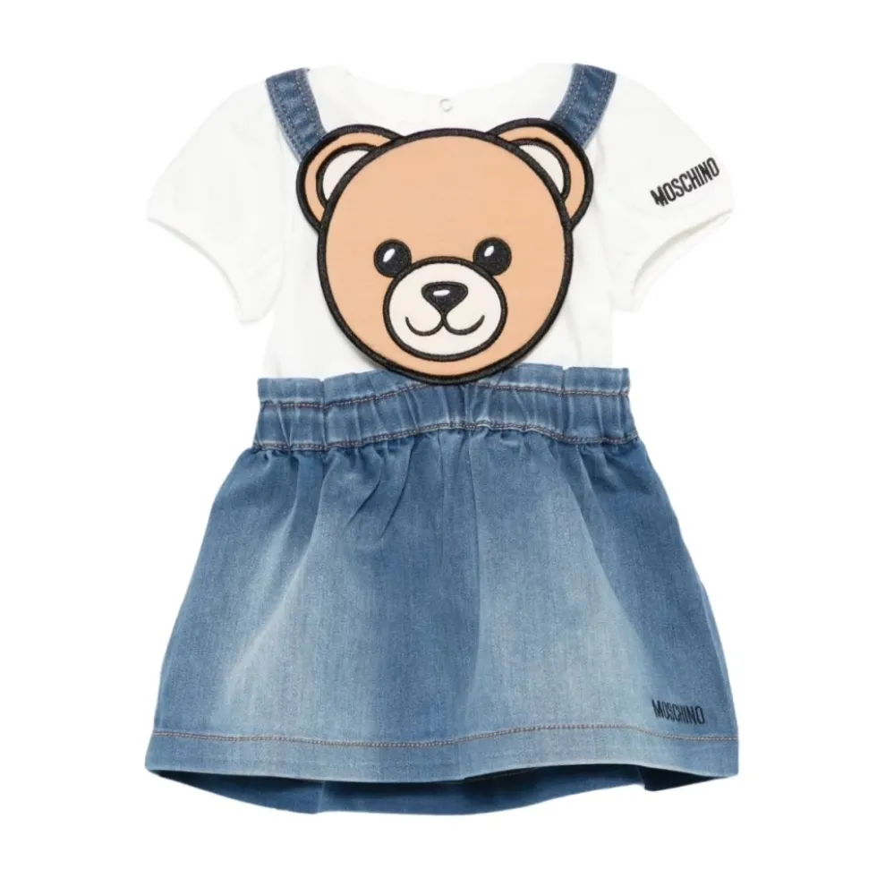 Teddy Bear Denim Skirt