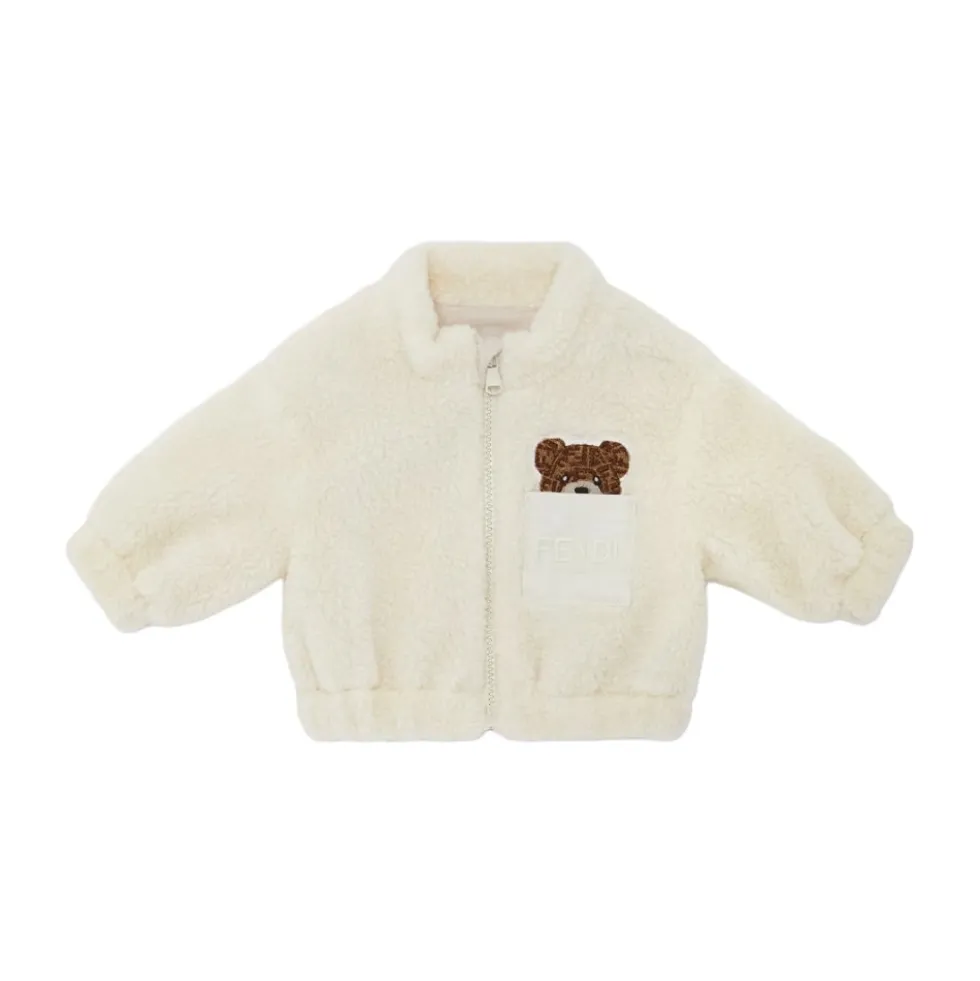 Teddy Texture Baby Fleece Jakke