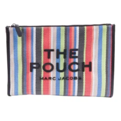 The Stripe Mesh Large Pouch
