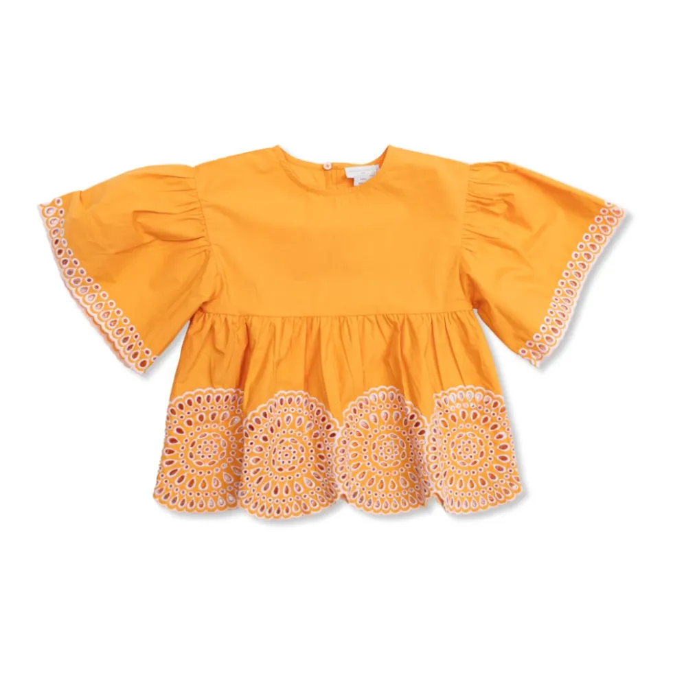 Top med tyl-detaljer