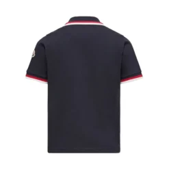 Tricolour Trim Cotton Piquet Polo