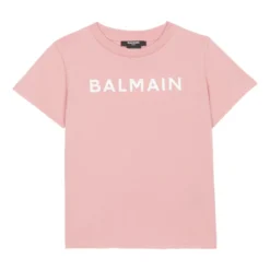 T-shirt med flocktrykt logo