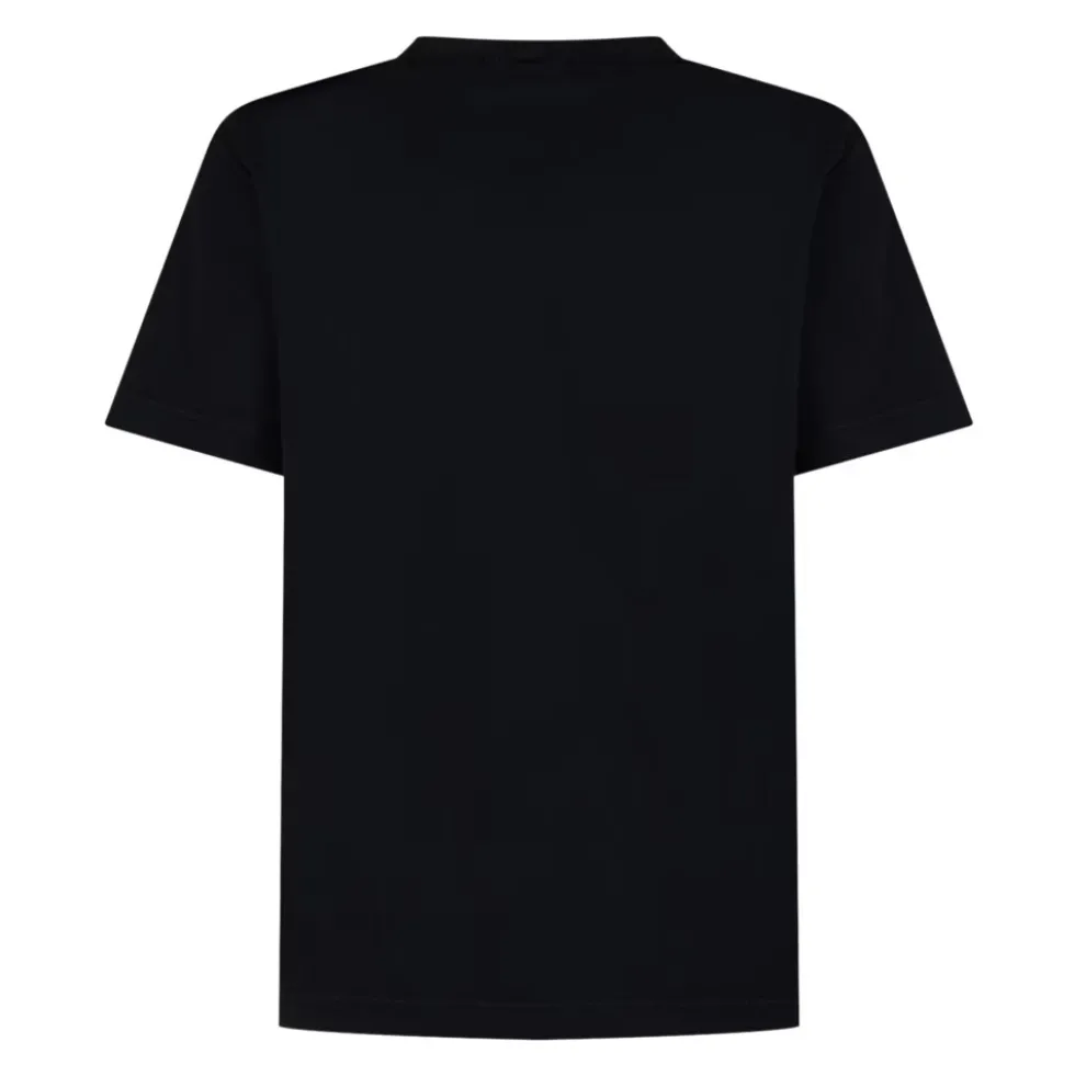 T-shirt med præget logo