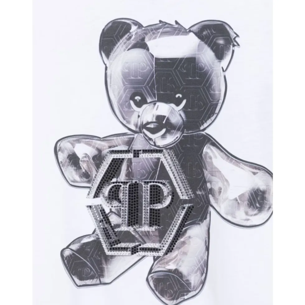 T-shirt med teddybjørneprint