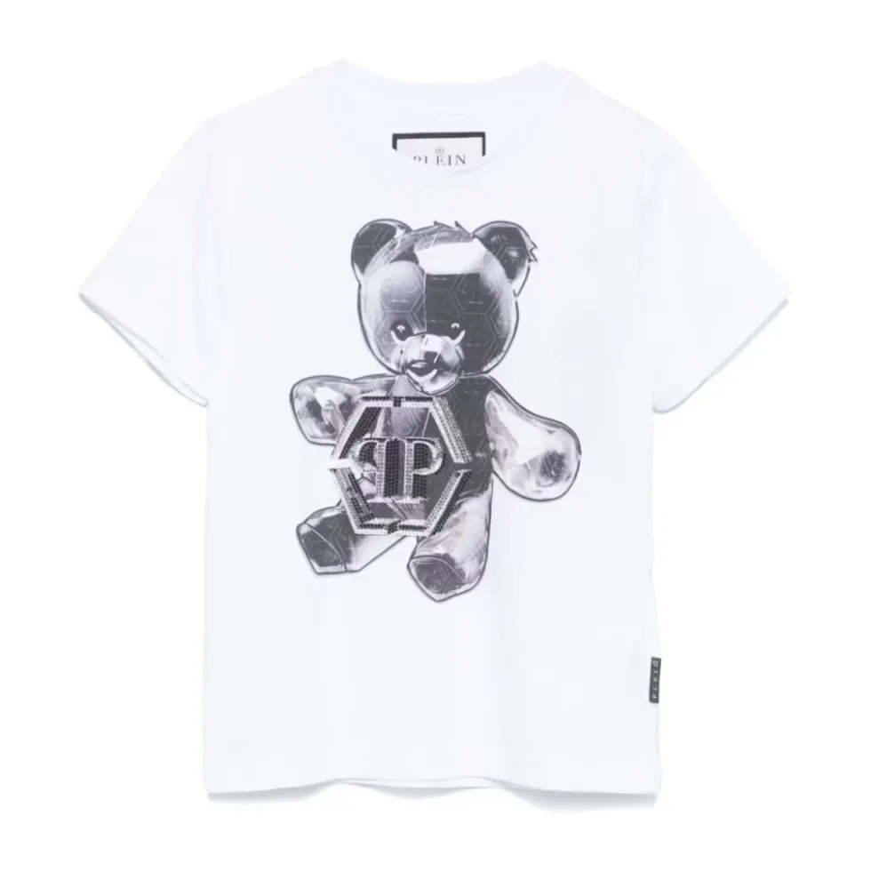 T-shirt med teddybjørneprint