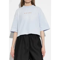 T-shirt med trykt logo