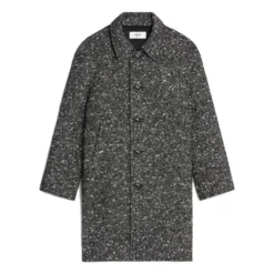 Uld Tweed Frakke med Mohair