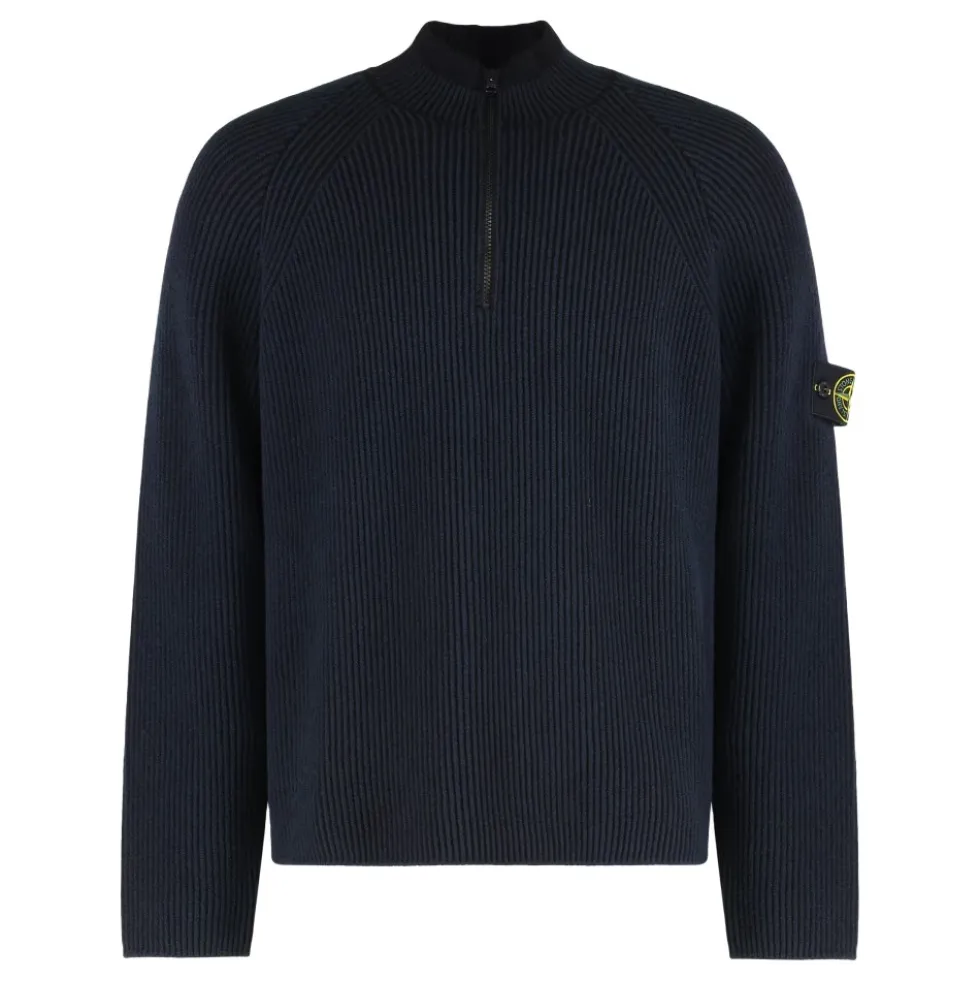 Vanisé Full Rib Half-zip Sweater
