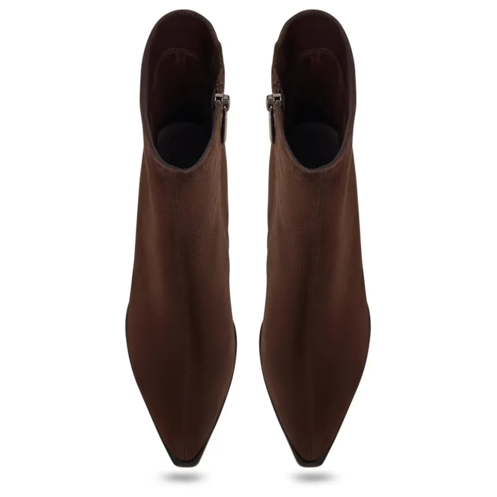 Velvet Edge Ankelstøvle - Brun