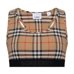 Vintage Check-Print Sports-BH