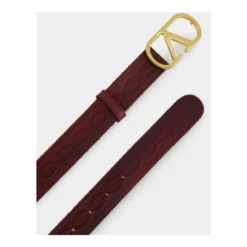 VLogo Signature Bælte i Mørk Aubergine