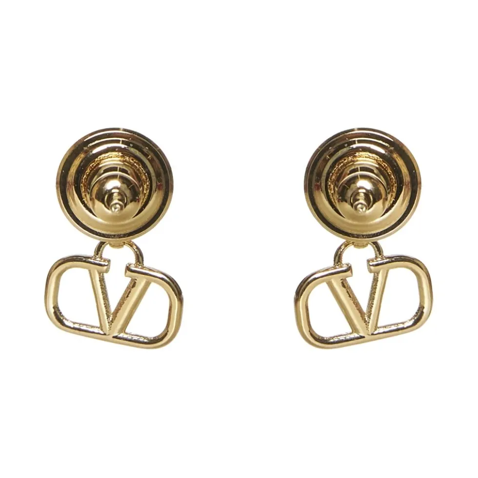 VLogo Signature Øreringe med Swarovski Krystaller