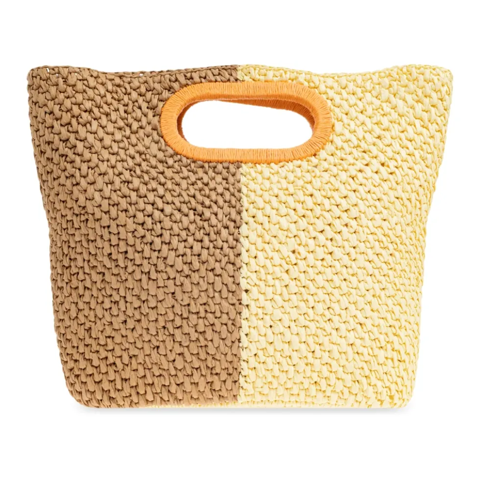Vævet Tote Bag med Logo Detalje