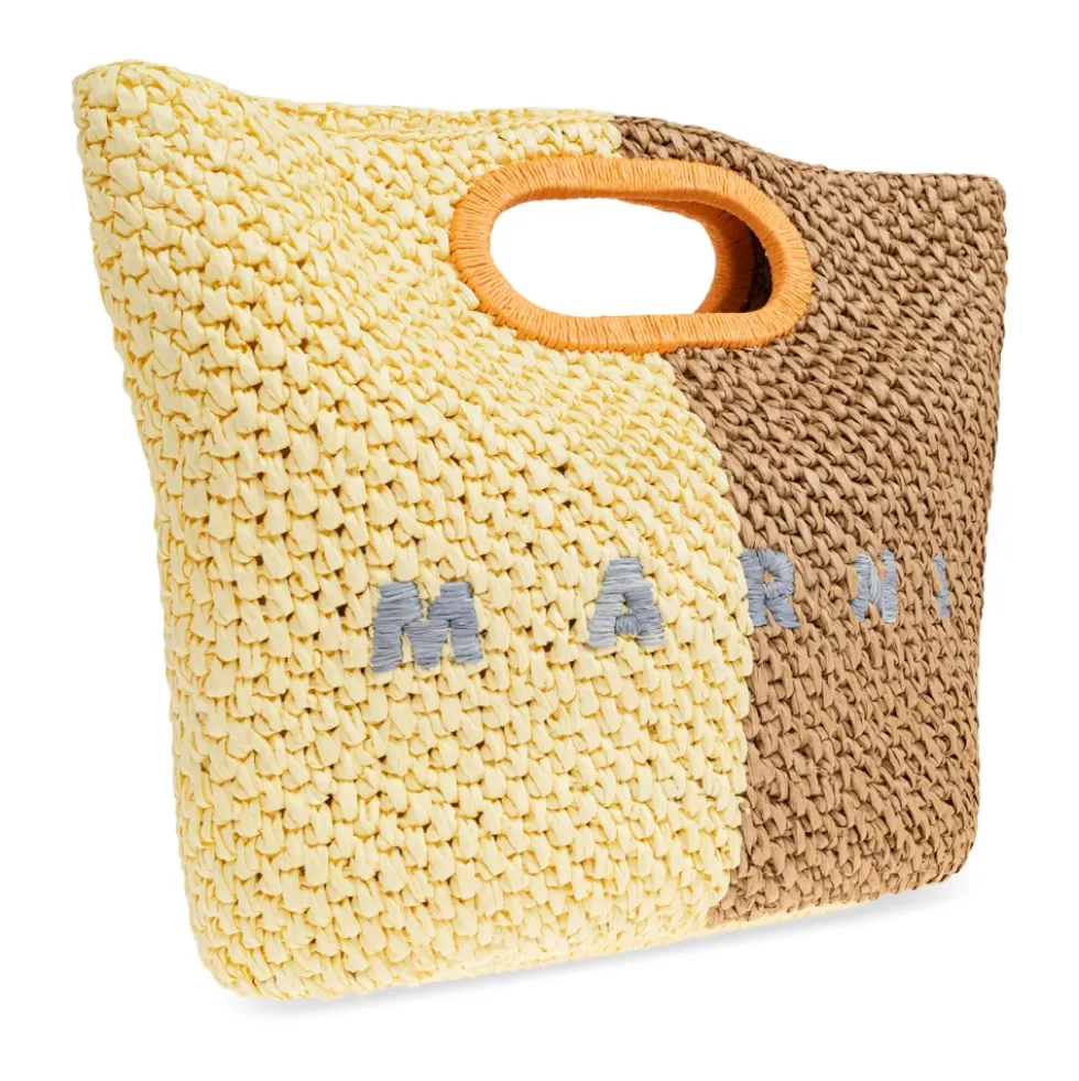 Vævet Tote Bag med Logo Detalje