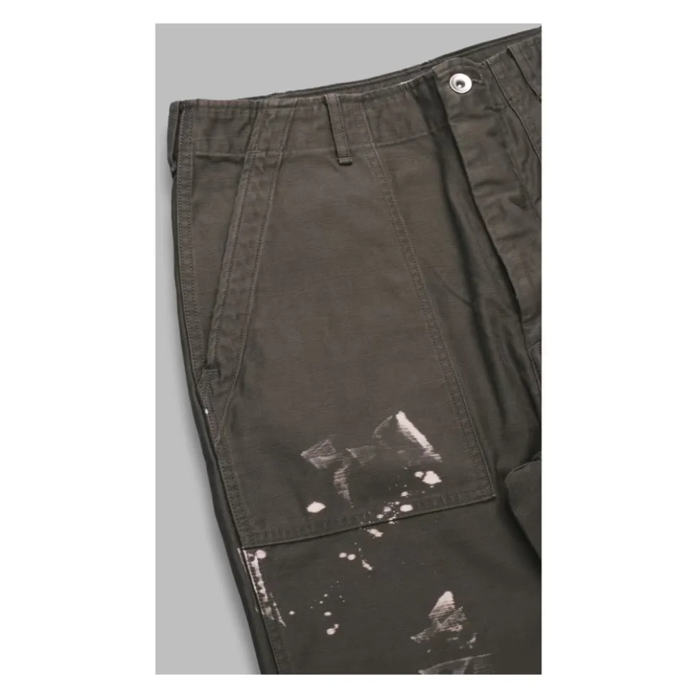 Washed Baggy Bleached Baker Pants
