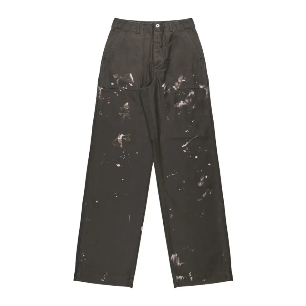 Washed Baggy Bleached Baker Pants