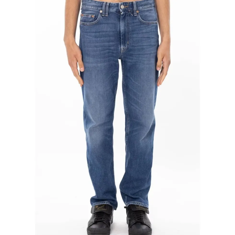 Wise Vintage Wash Straight Jeans
