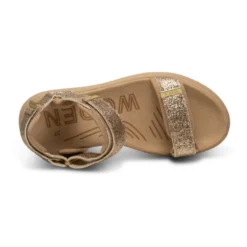 Woden - Sandal, Line Glitter - Coffe Cream / Multi