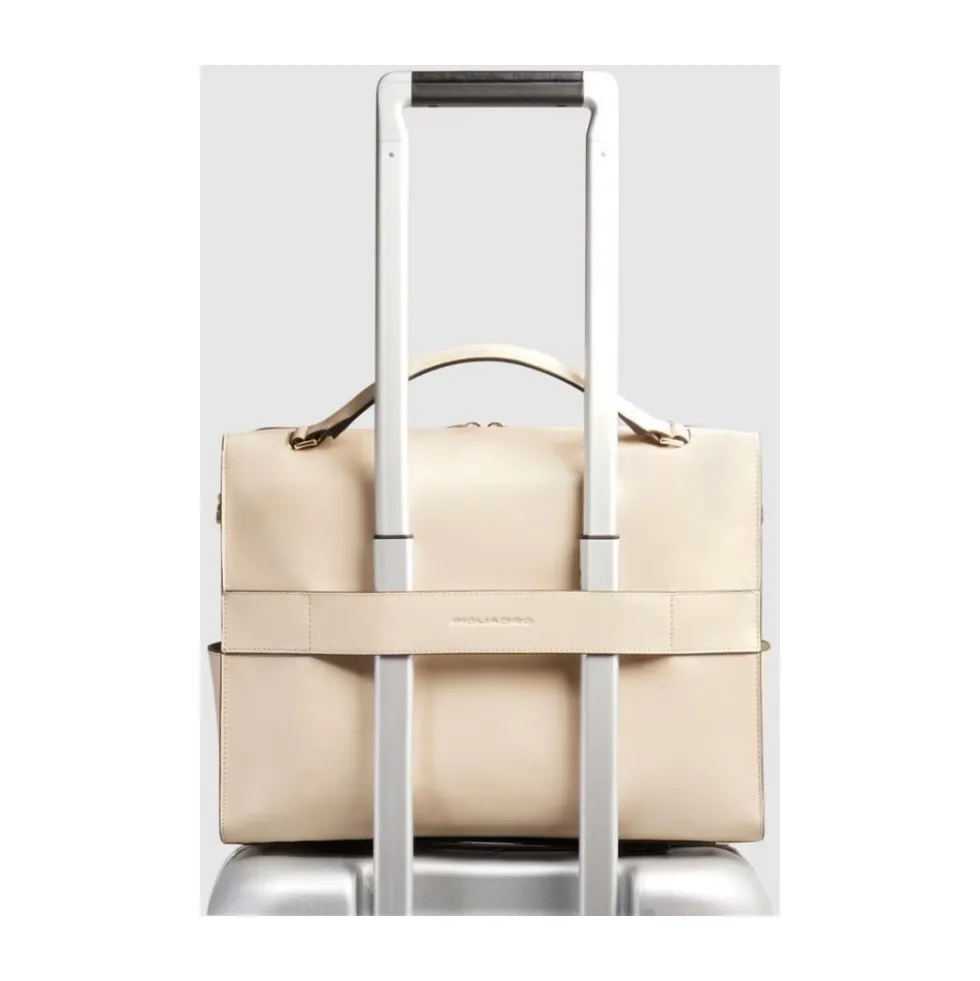 Women's laptop bag with iPad® compartment, shock absorbing and RFID protection