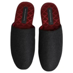 Wool Cashmere Quilted Slippers