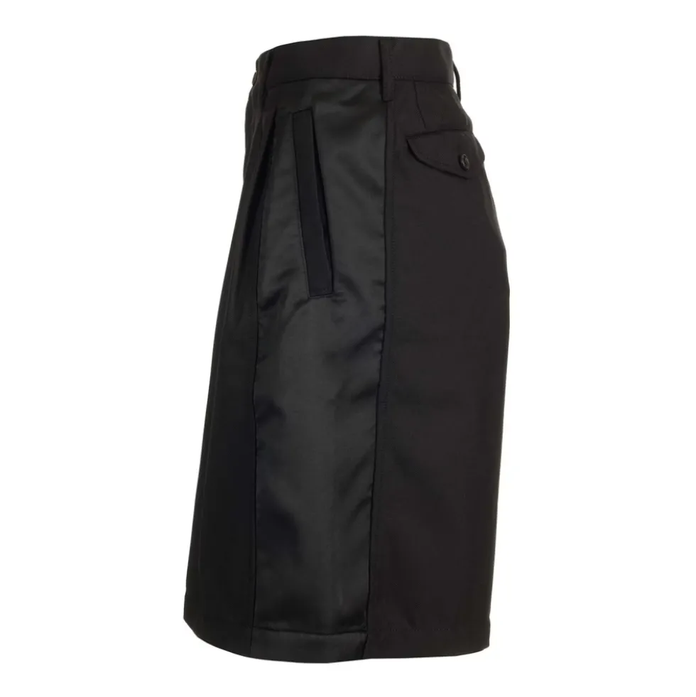 Wool Gabardine Shorts