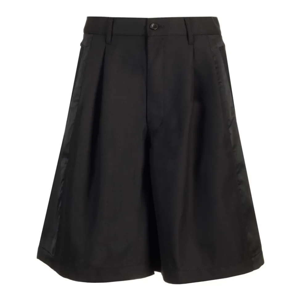 Wool Gabardine Shorts